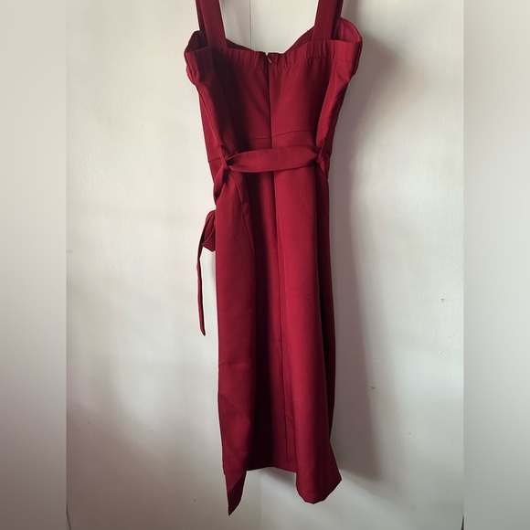 Favlux Burgundy Button Front Jumper Dress Size small - Picture 4 of 6